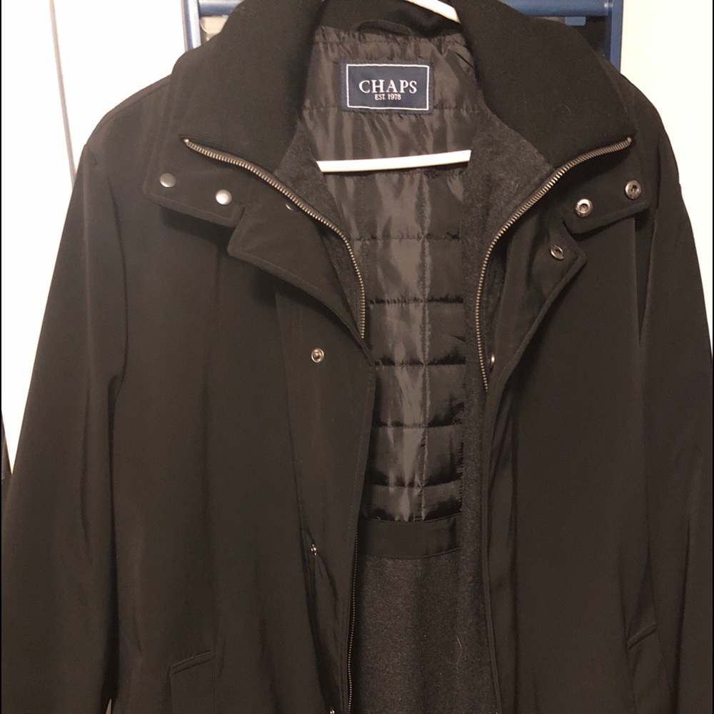 Vintage Chaps Ralph Lauren 2:1  heavy coat w/ zip out wool liner